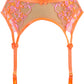 Axami Tropica Coral Sheer Garter Belt