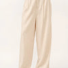 And The Why High-Rise Wide Leg Linen Blended Pants - OATMEAL