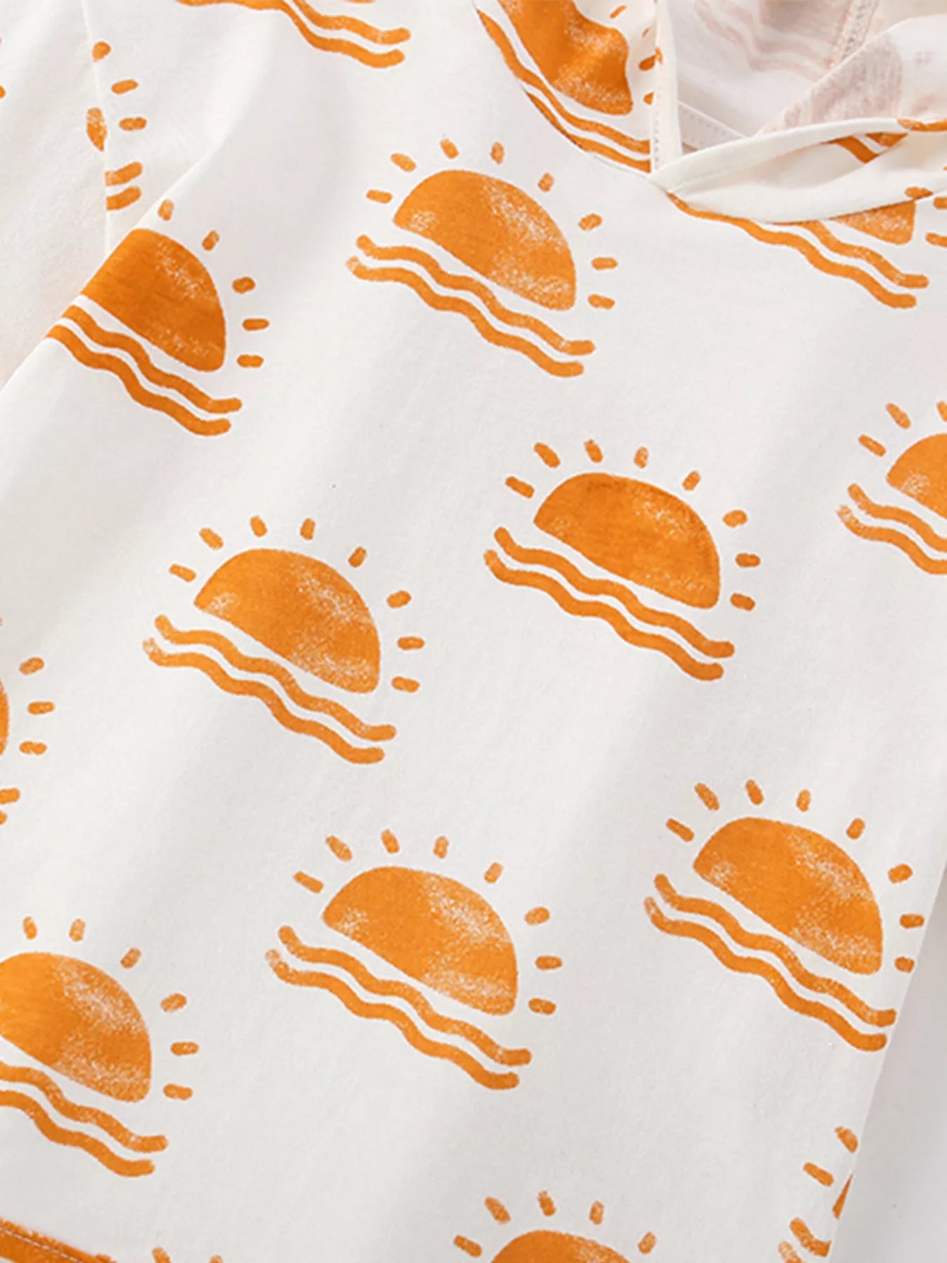 Children's Sun Print Hoodie & Shorts Set - Farnelli