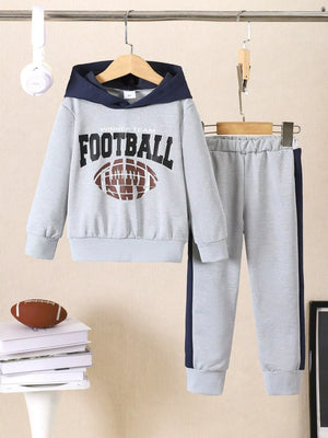 Children's Football Graphic Hoodie & Pants Set - Farnelli