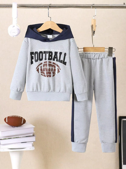 Children's Football Graphic Hoodie & Pants Set - Farnelli