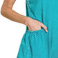 Zenana Acid Crinkle Washed Spaghetti Strap Romper - Farnelli