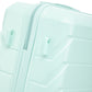HouseOfZazla 3-piece spinner wheel luggage set with combination locks in varying sizes
