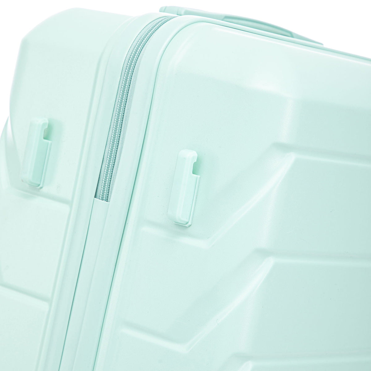 HouseOfZazla 3-piece spinner wheel luggage set with combination locks in varying sizes