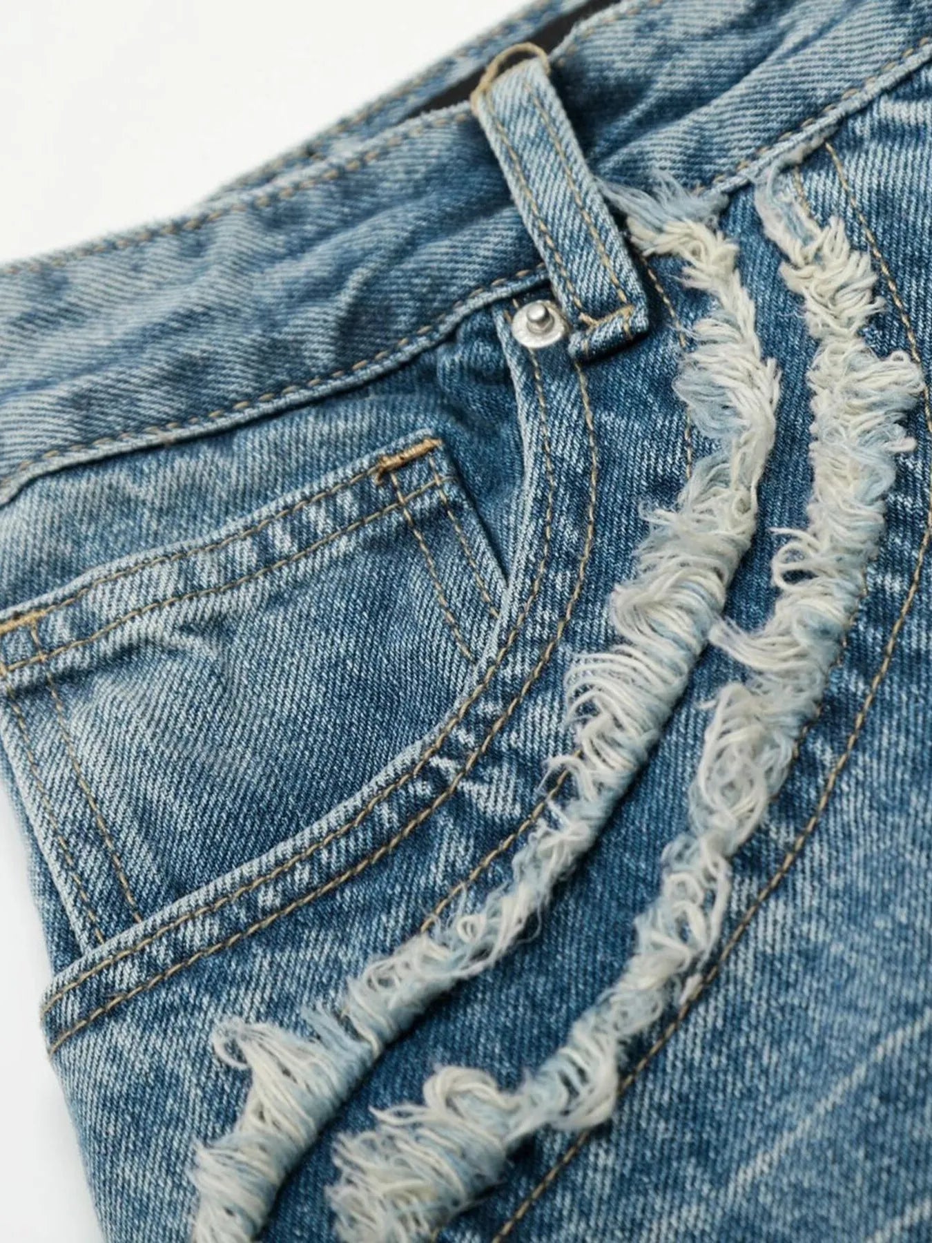 Men's Wide-Leg Vintage Wash Jeans - Farnelli