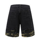Men's Distressed Camouflage Denim Shorts - Farnelli