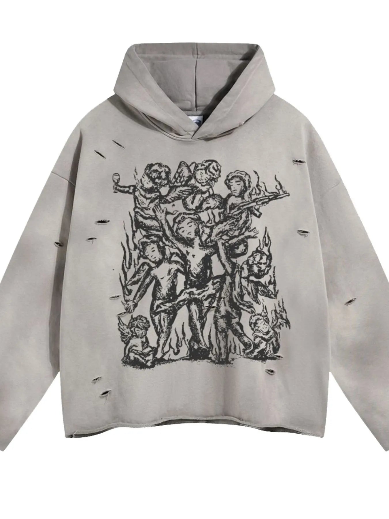 Men's Graphic Long Sleeve Hoodie - Farnelli