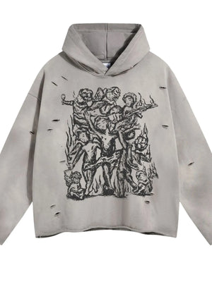 Men's Graphic Long Sleeve Hoodie - Farnelli