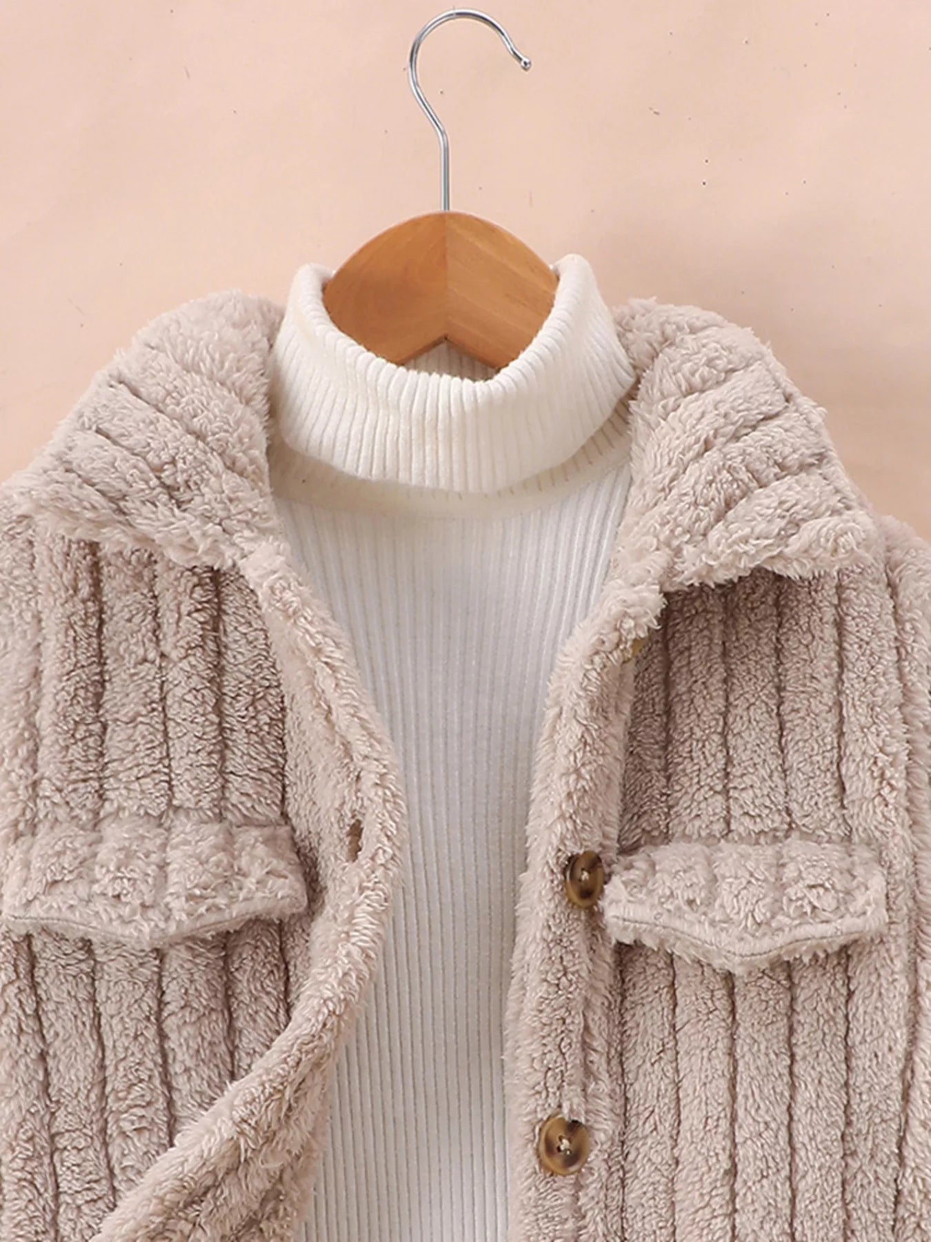 Children's Cozy Fleece Button-Down Jacket - Farnelli