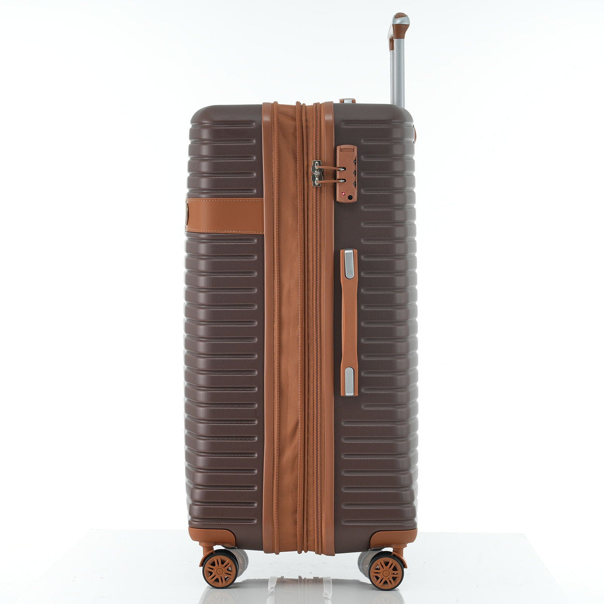 HouseOfZazla 4-piece hard shell luggage set with spinner wheels in multiple colors