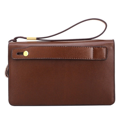 Men's Leather Clutch Soft Cowhide Large Capacity Men's Handbags
