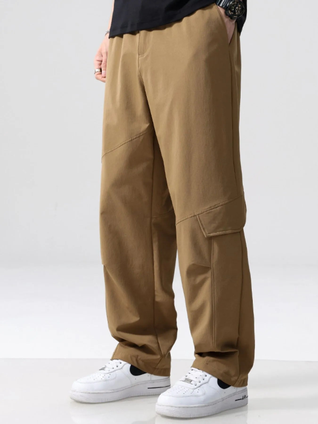 Men's Plus Size Straight Leg Cargo Combat Pants - Farnelli