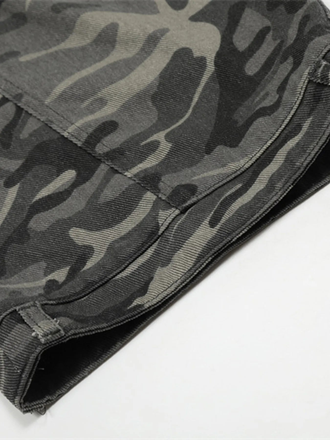 Men's Camouflage Cargo Wide Leg Jeans - Farnelli