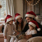 No Plastic Family Santa Hat | Organic Cotton, Hemp, and Fur