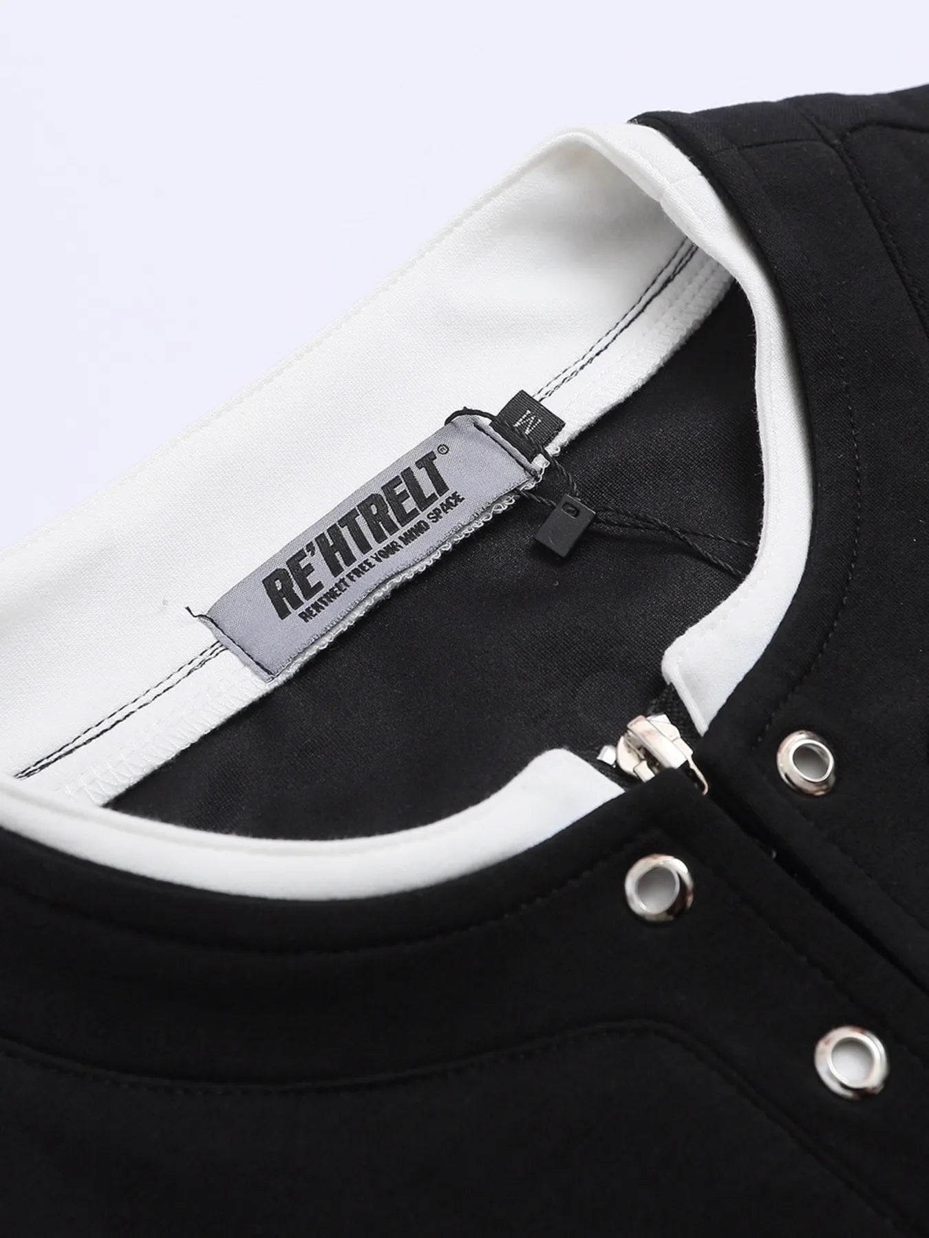 Men's Contrast Half Zip Short Sleeve T-Shirt - Farnelli