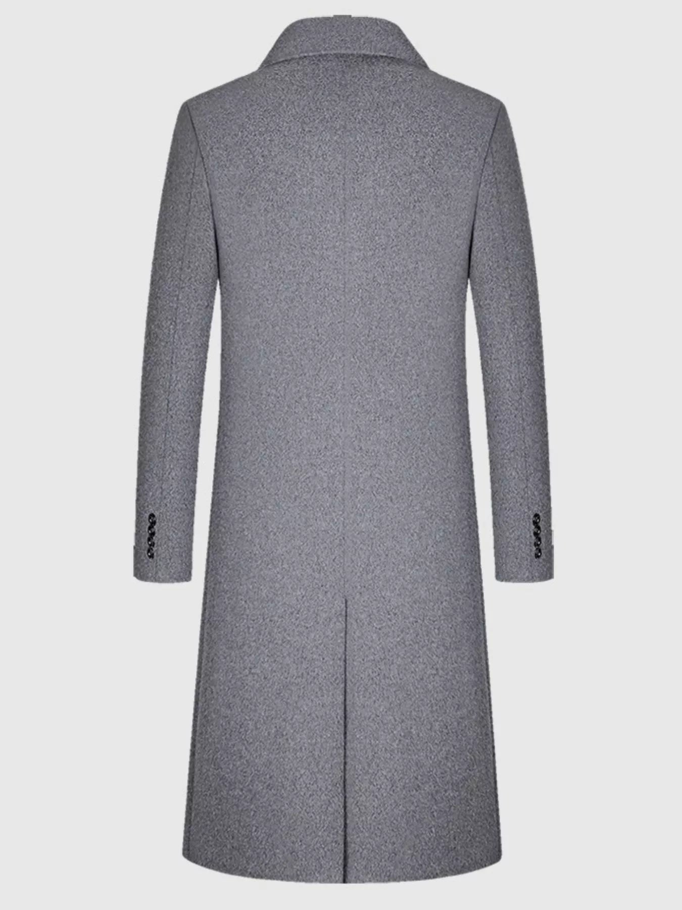 Men's Classic Button Up Overcoat - Farnelli