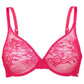 Gossard Glossies Lace Hot Pink Sheer Molded Bra