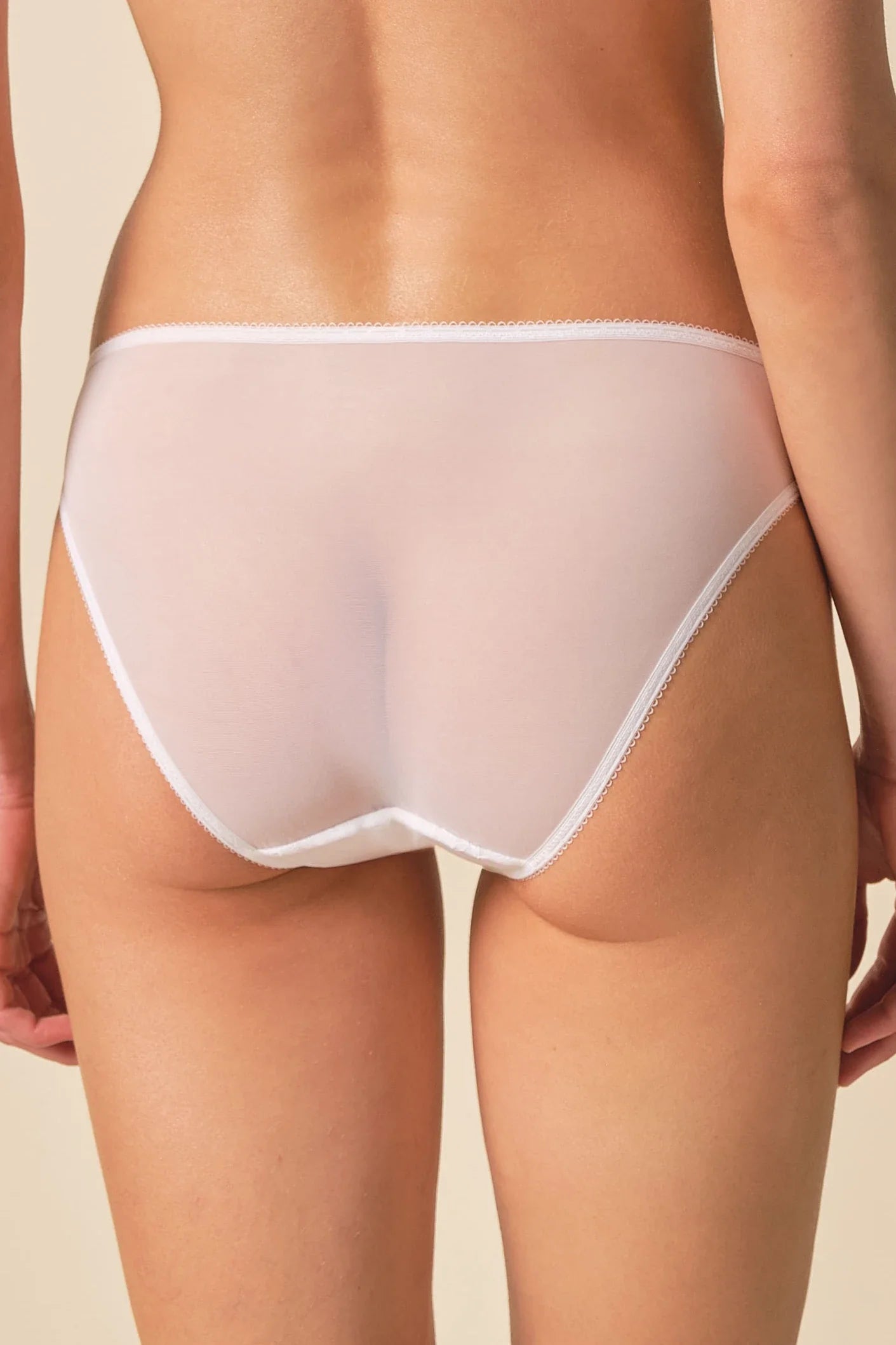 Gossard Glossies Lace White Sheer Bikini Panty-1