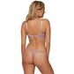Gossard Glossies Lace Mink Sheer Thong Panty