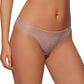 Gossard Glossies Lace Mink Sheer Thong Panty-2