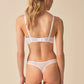 Gossard Glossies Lace White Sheer Thong Panty-4