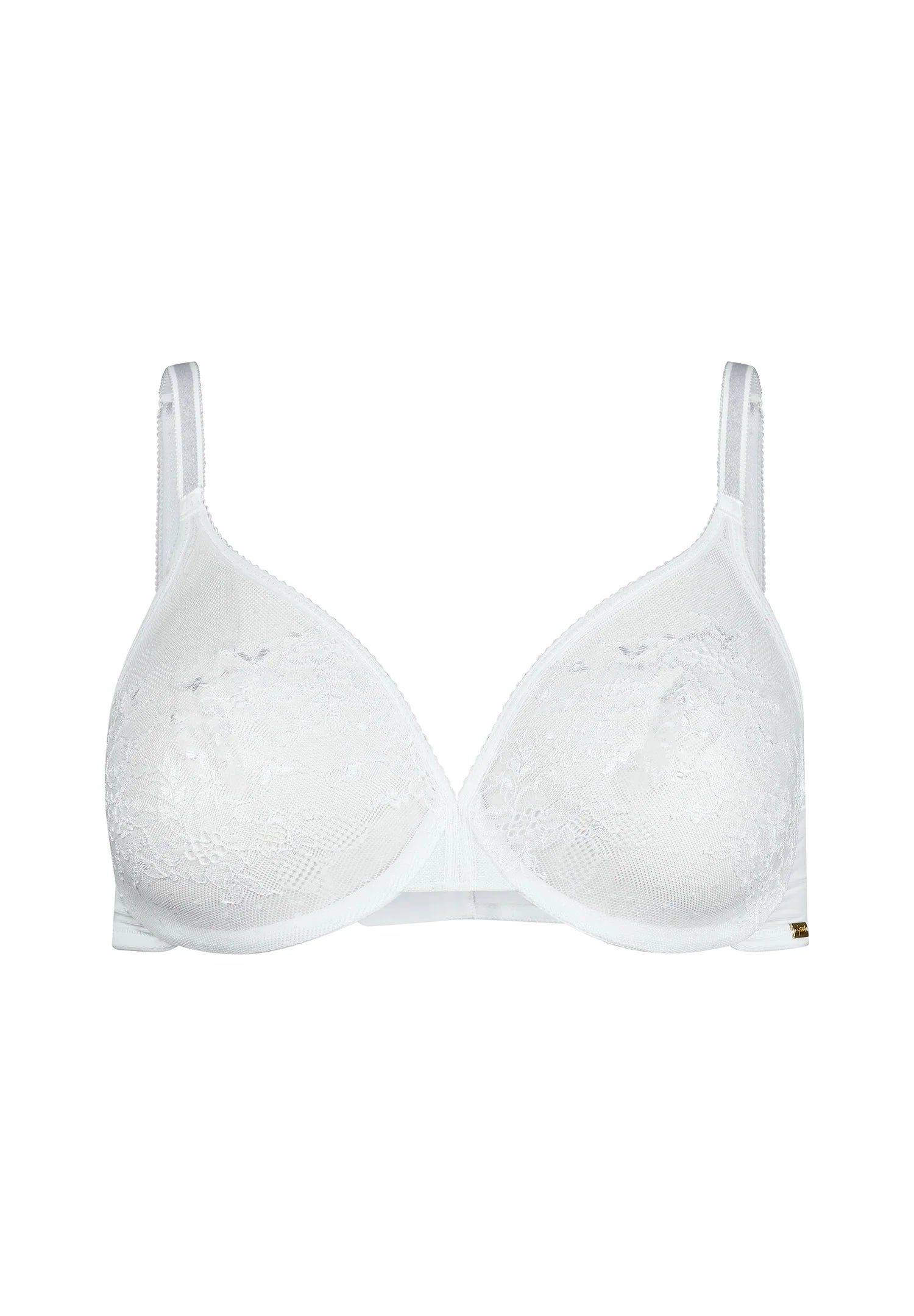Gossard Glossies Lace White Sheer Molded Bra-3