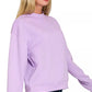 Zenana Scuba Mock Neck Sweatshirt and Joggers Set - Farnelli