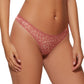 Gossard Glossies Leopard Pink Printed Sheer Thong Panty-2