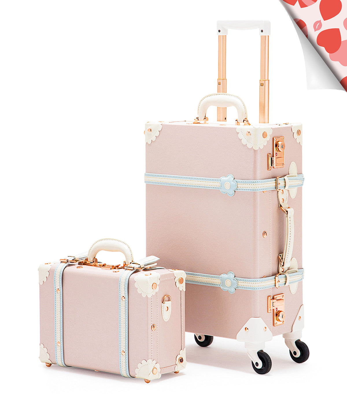 COTRUNKAGE minimalism carry-on set with train case, sleek compact travel luggage designed for easy packing and portability.