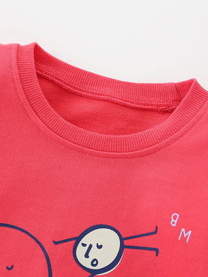 Children's Ping Pong Graphic Crew Neck Sweatshirt - Farnelli