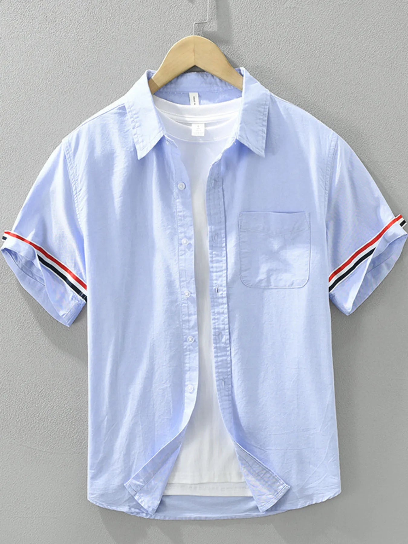 Men's Plus Size Button Up Short Sleeve Shirt - Farnelli
