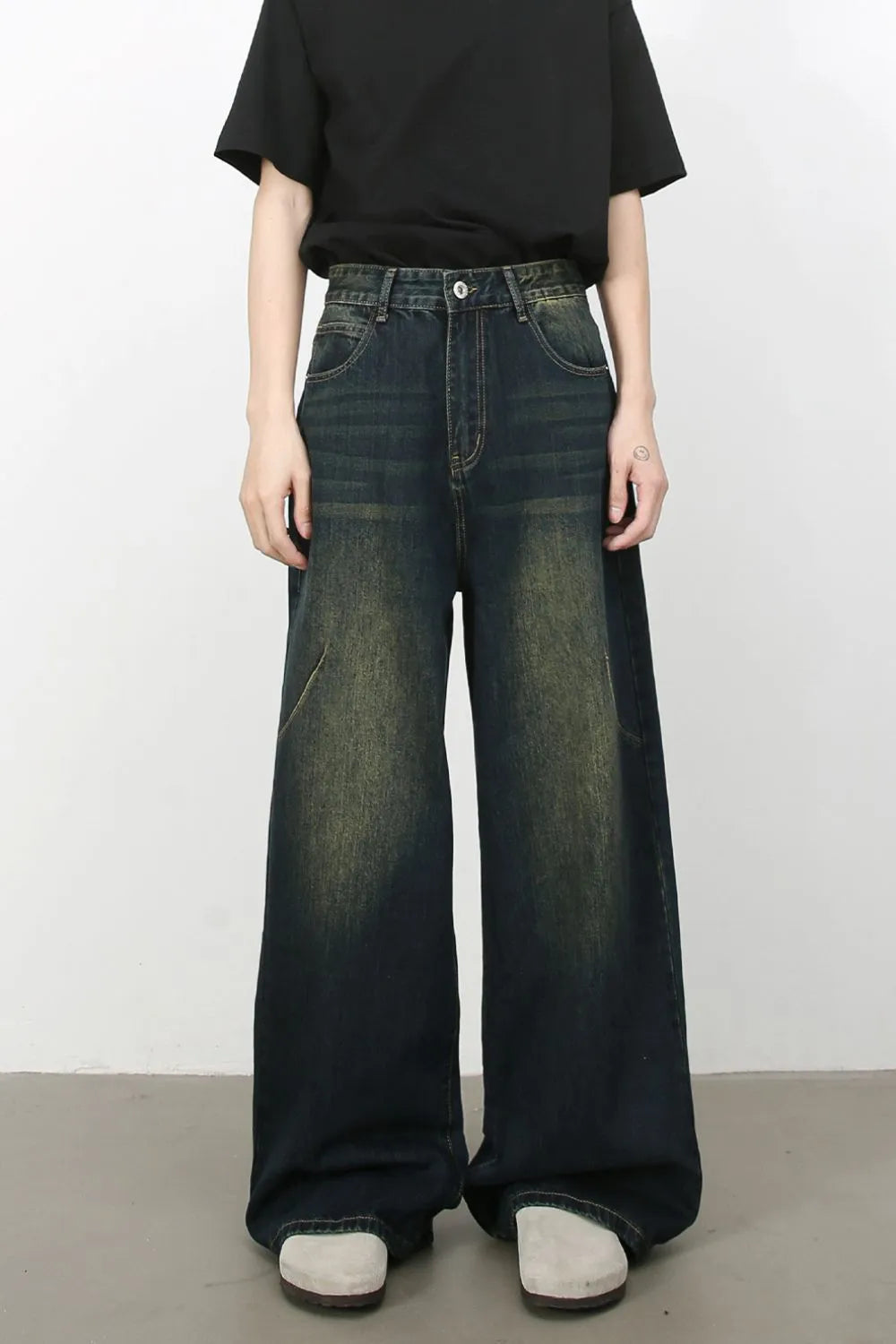 Men's Wide Leg Jeans - Farnelli