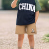 Children's Letter Raglan Sleeve T-Shirt - Dark Navy