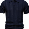 Men's Classic Short Sleeve Knit Polo Shirt - Navy