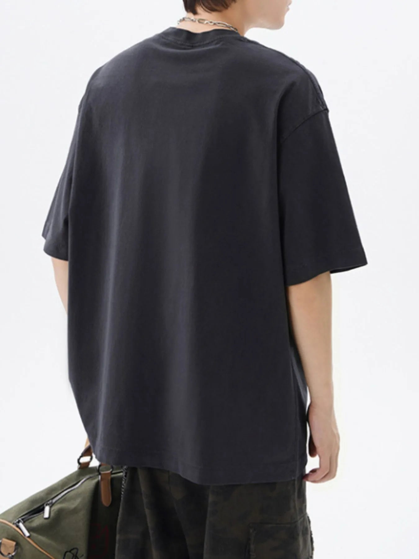 Men's Plus Size Round Neck Short Sleeve T-Shirt - Farnelli