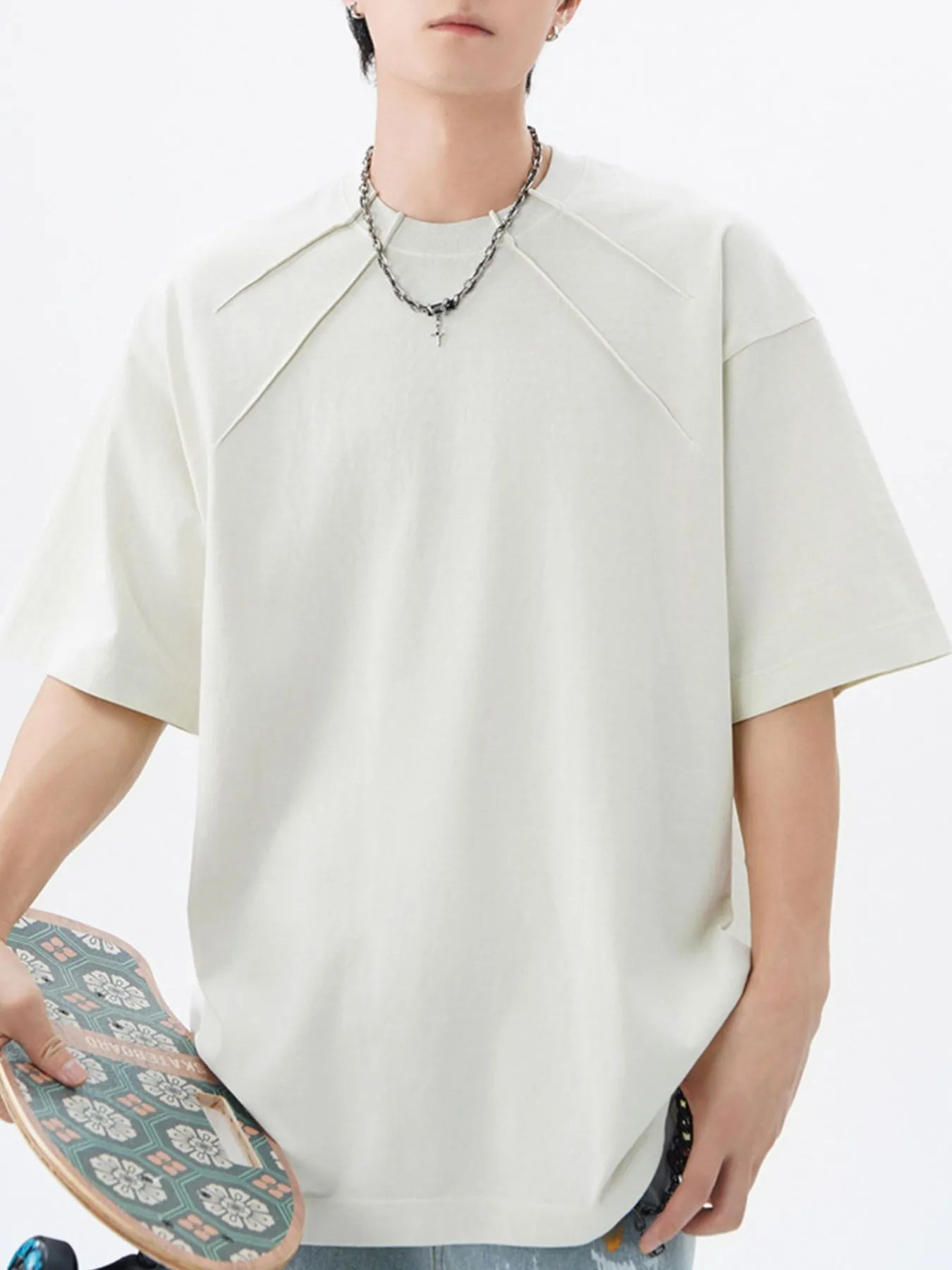 Men's Plus Size Round Neck Short Sleeve T-Shirt - Farnelli