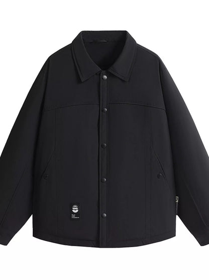 Men's Plus Size Casual Snap-Down Lightweight Jacket - Farnelli