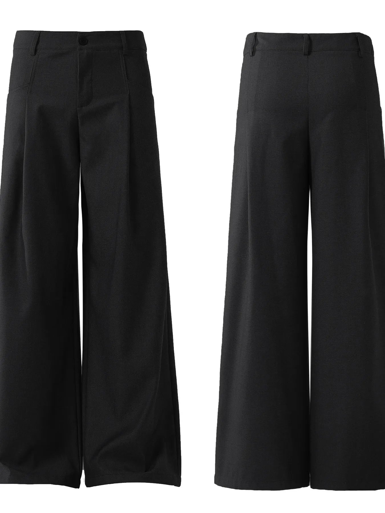 Men's High Waist Wide Leg Pants - Farnelli