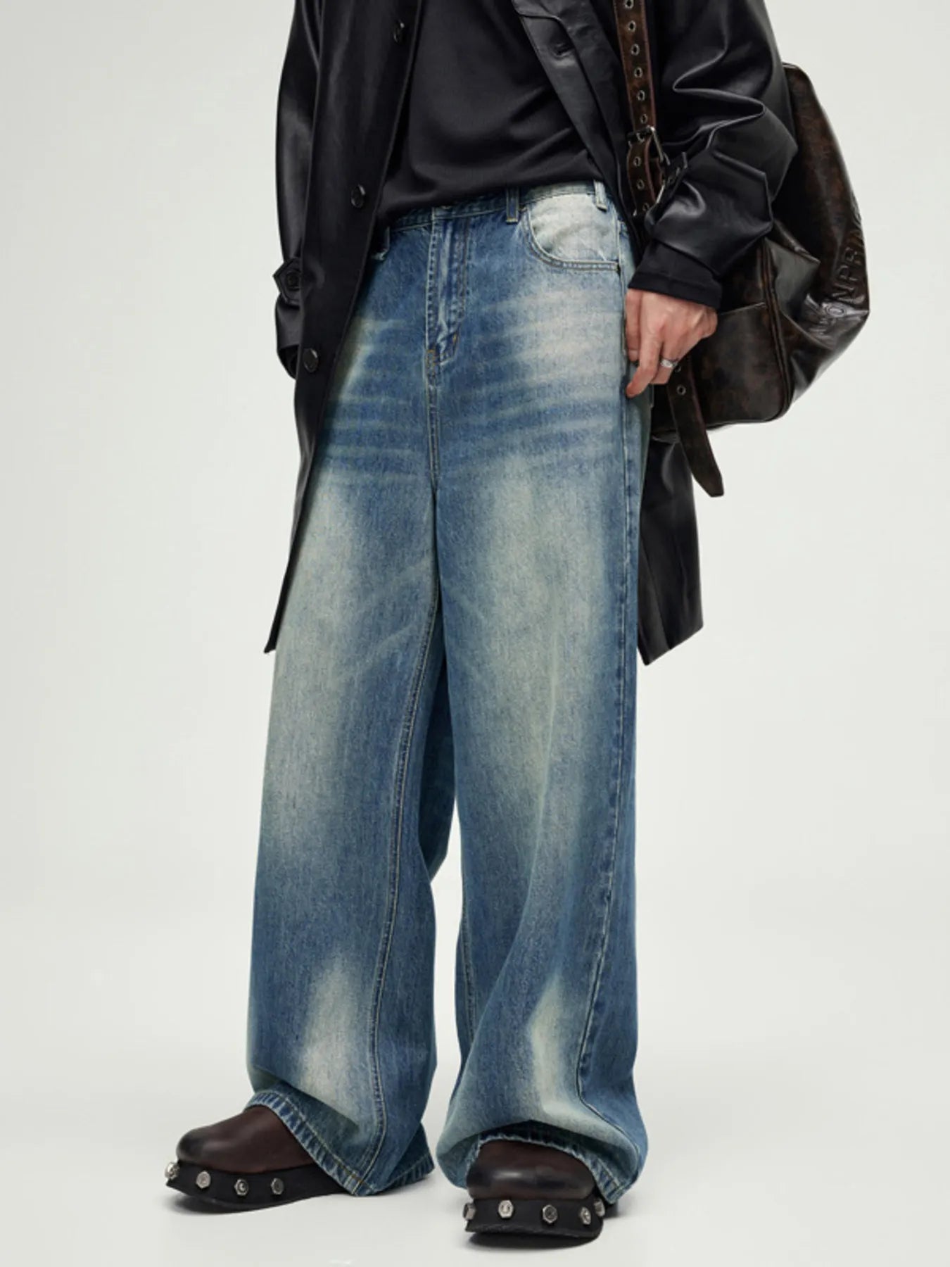 Men's Wide Leg Jeans - Farnelli