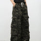 Men's Camouflage Wide Leg Jeans with Cargo Pockets - Farnelli