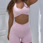 Halter Neck Cami and Shorts Active Set - Farnelli