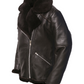 Men’s Dark Brown Shearling Aviator Jacket