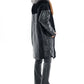 Genuine Silver Fox Fur Italian Cashmere Wool Freudenberg Comfortemp® Coat