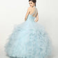 Juliet 1420 Crystal Beading Layered Tulle Skirt Quinceanera Dress