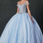 Juliet 1430 Dress Quinceanera Ball Gown Embroidered Applique Glitter Tulle