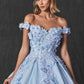 Juliet 1433 Dress Quinceanera Ball Gown 3D Floral Embroidered