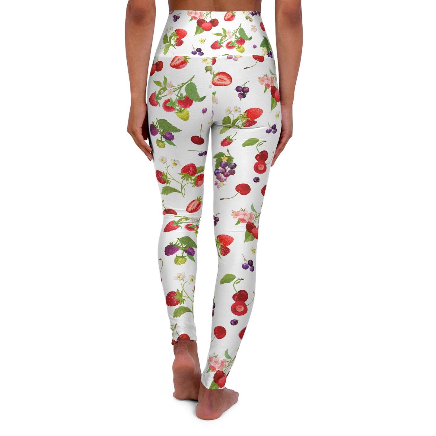 🍓 Farnelli Fruity High-Waisted Yoga Leggings
