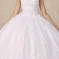 Juliet 1437 Floral Applique Quinceanera Ball Gown With 3D Flowers