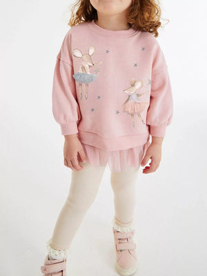 Children's Ballerina Mouse Sweatshirt & Leggings Set - Farnelli