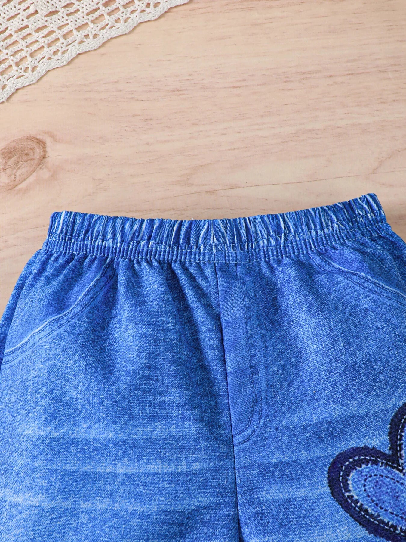 Children's Heart Print Casual Kids Set - Farnelli